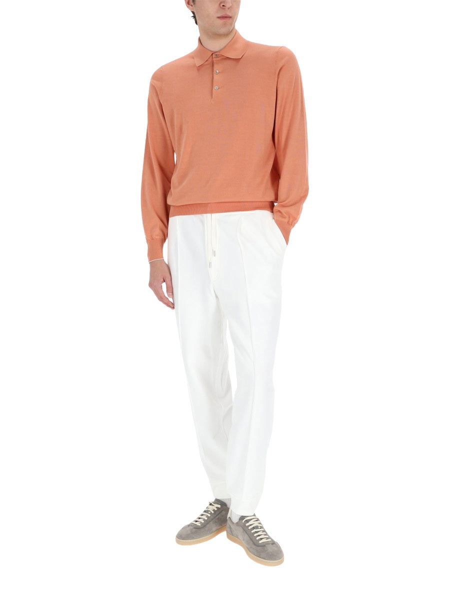 Brunello Cucinelli Men Cotton Knit Polo Shirt BRUNELLO CUCINELLI