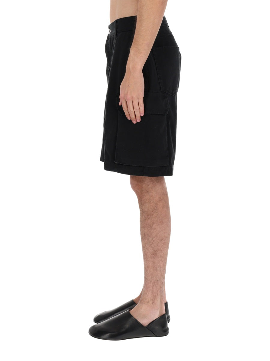 Jw Anderson Men Shorts With Logo Patch J.W. ANDERSON