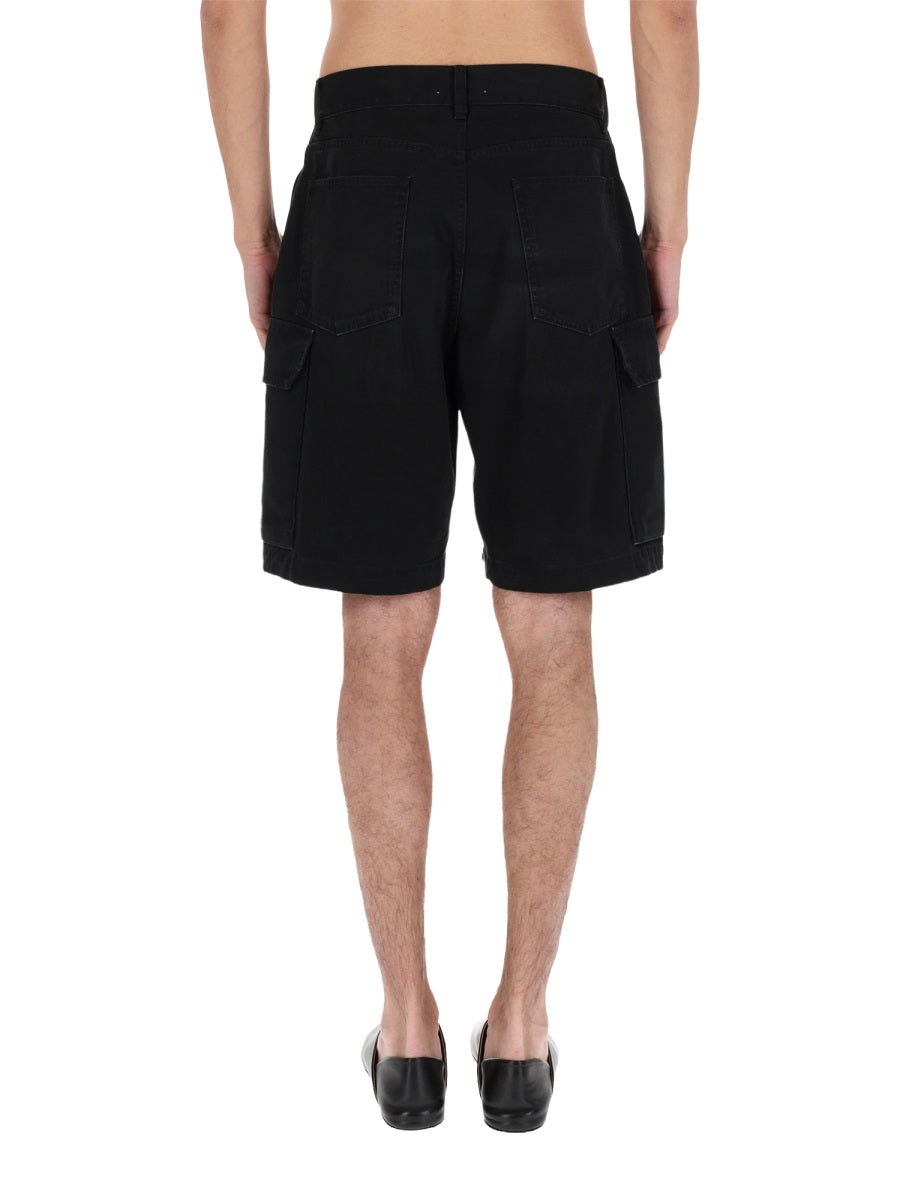 Jw Anderson Men Shorts With Logo Patch J.W. ANDERSON