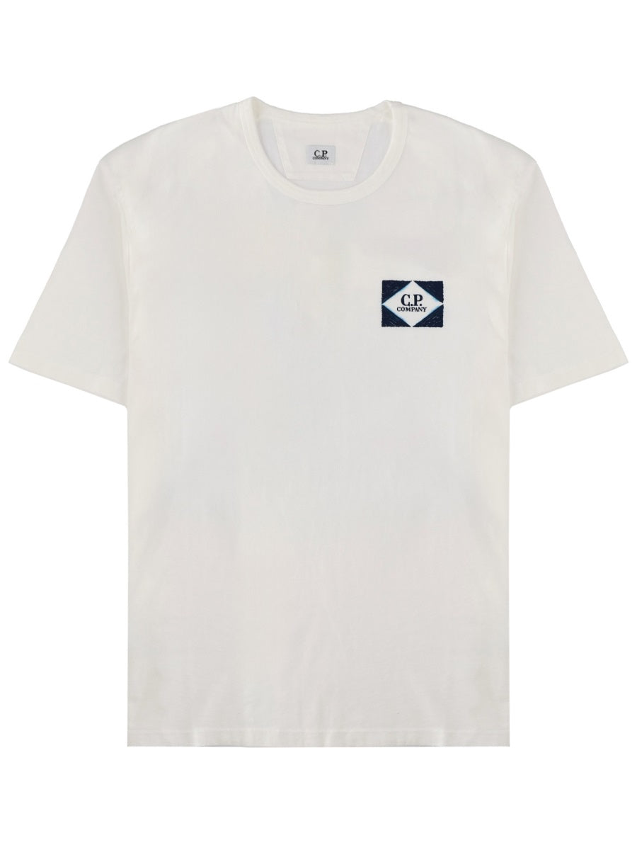 C.P. Company Men T-Shirt With Logo And Print C.P. COMPANY