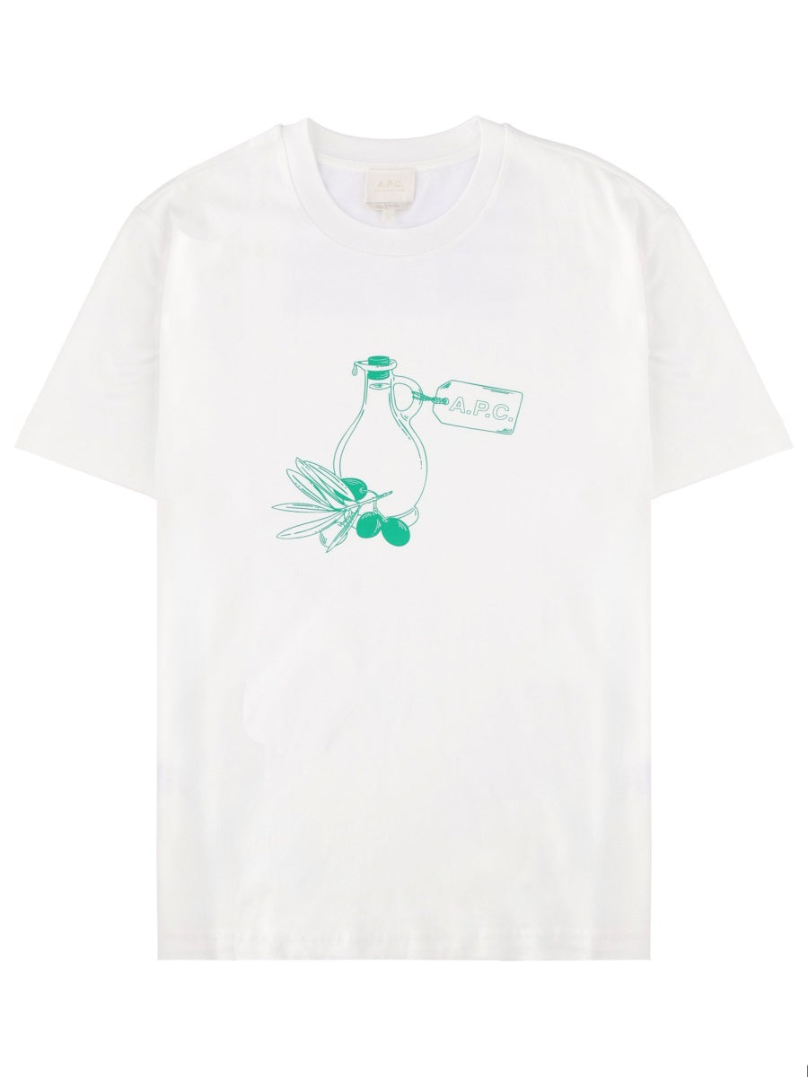 A.P.C. Men "Olive Oil" T-Shirt A.P.C.