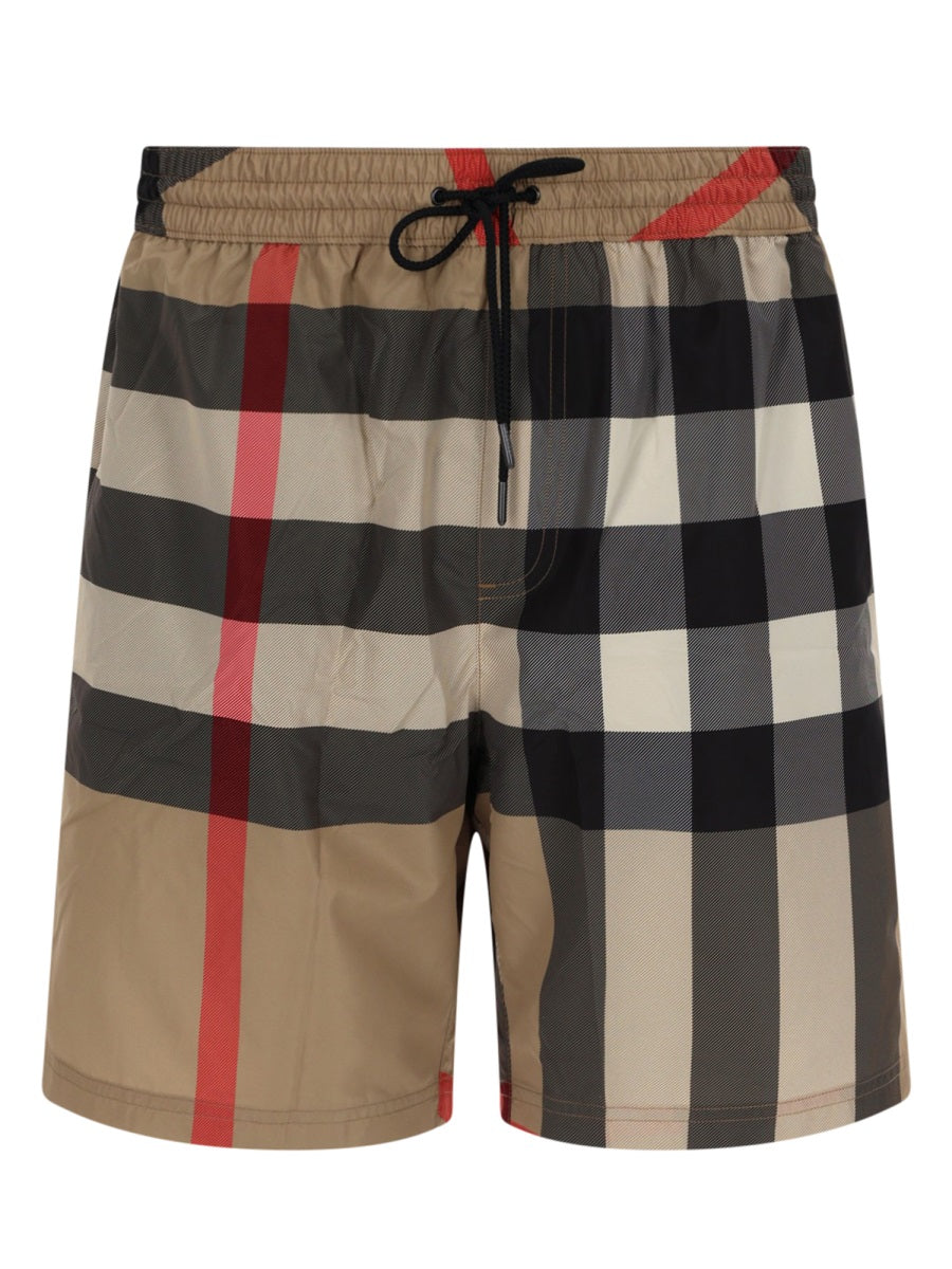 Burberry Men "Check" Swimsuit