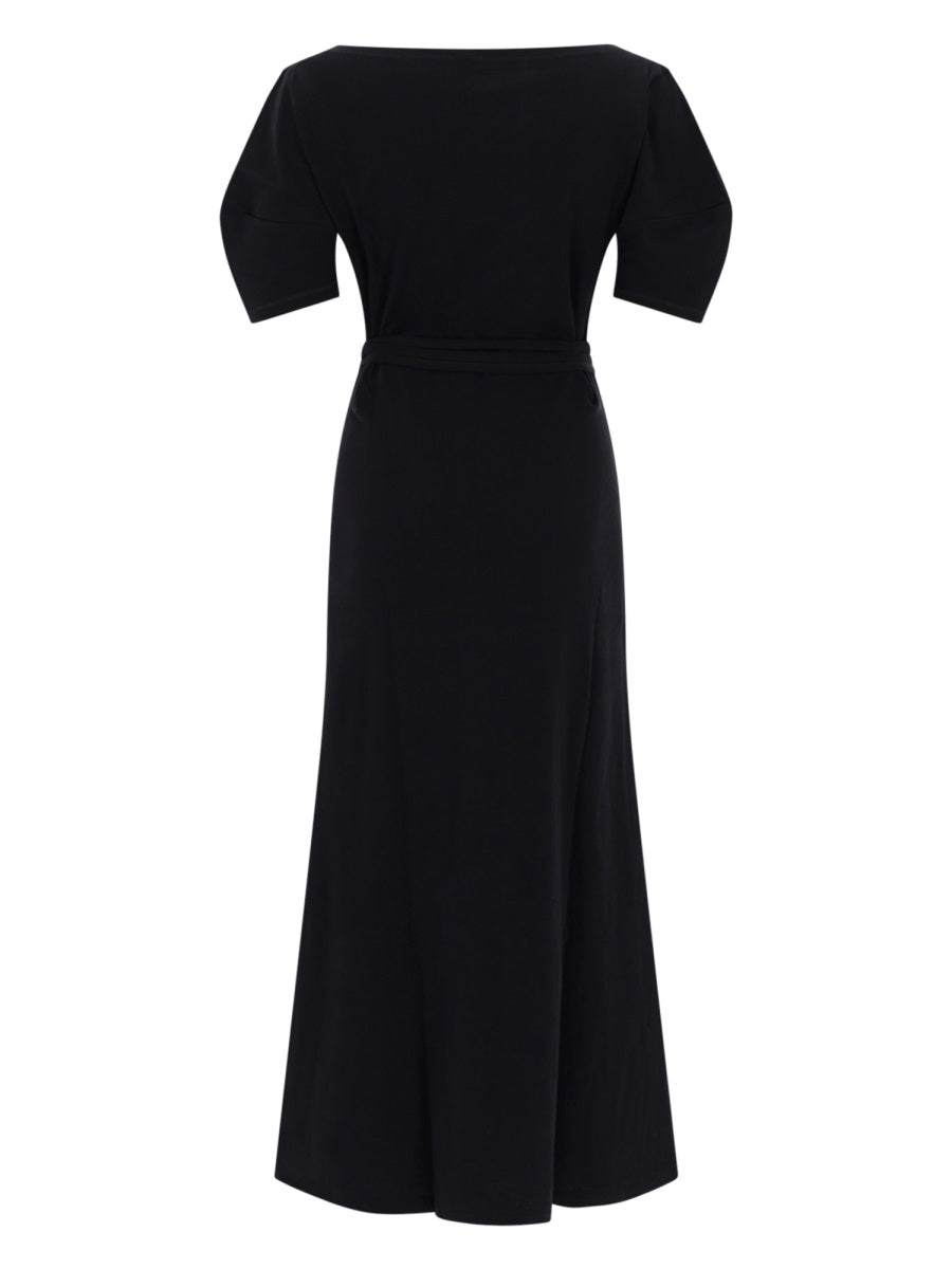 Lemaire Women Cotton And Linen Midi Dress LEMAIRE