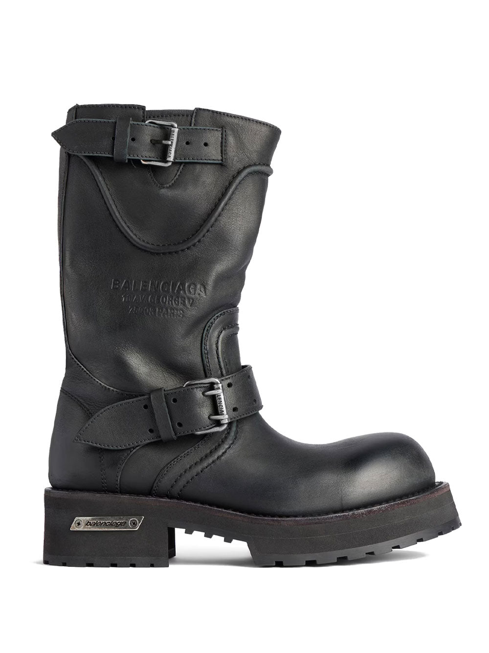 Balenciaga Women Venom Boots In Worn-Out Effect Leather BALENCIAGA
