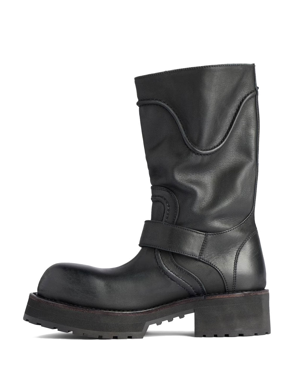 Balenciaga Women Venom Boots In Worn-Out Effect Leather BALENCIAGA