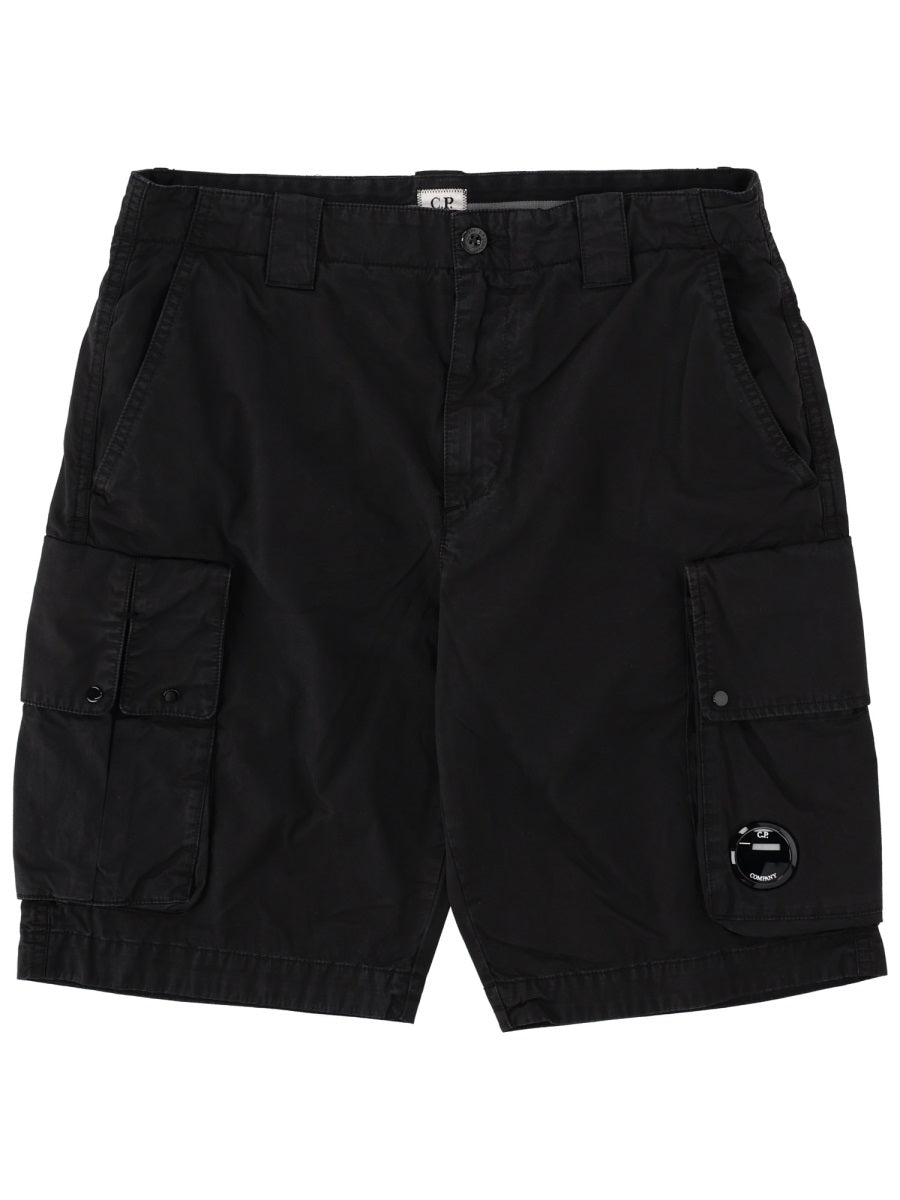 C.P. Company Men Shorts Cargo Con Patch Logo C.P. COMPANY
