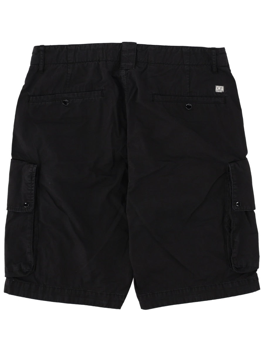 C.P. Company Men Shorts Cargo Con Patch Logo C.P. COMPANY