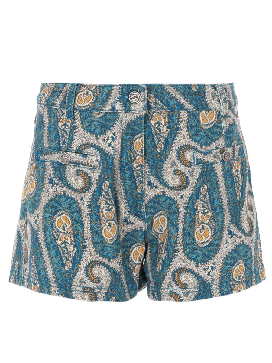 Etro Women Shorts Con Stampa Paisley ETRO