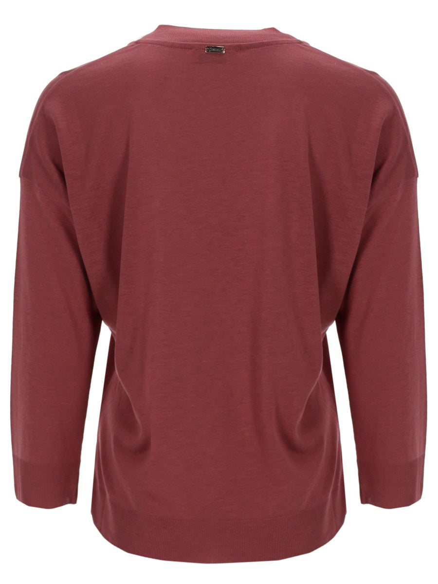 Herno Women Maglia In Glam Knit Effect HERNO