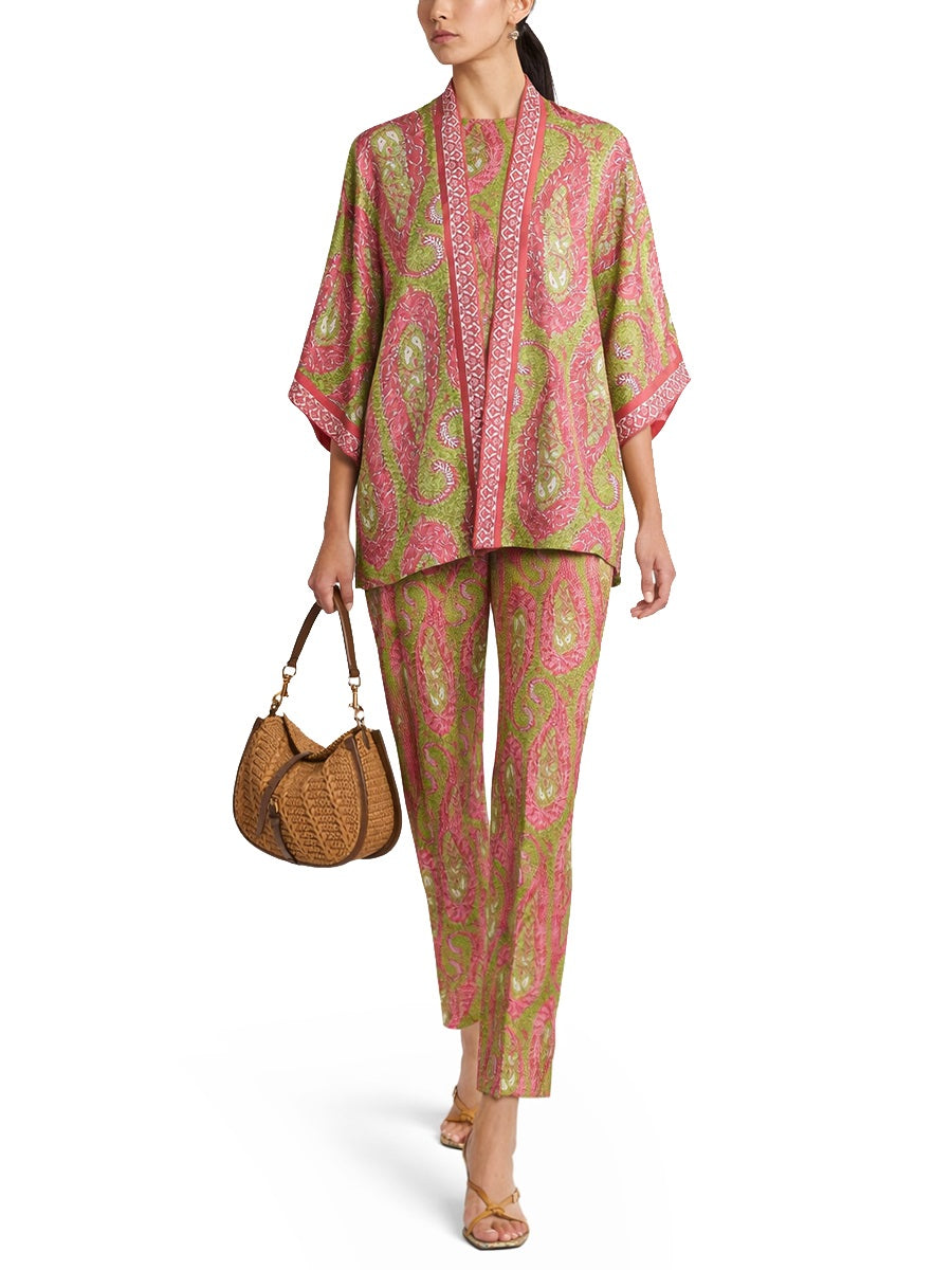 Etro Women Paisley Foliage "Bootcut" Pants ETRO