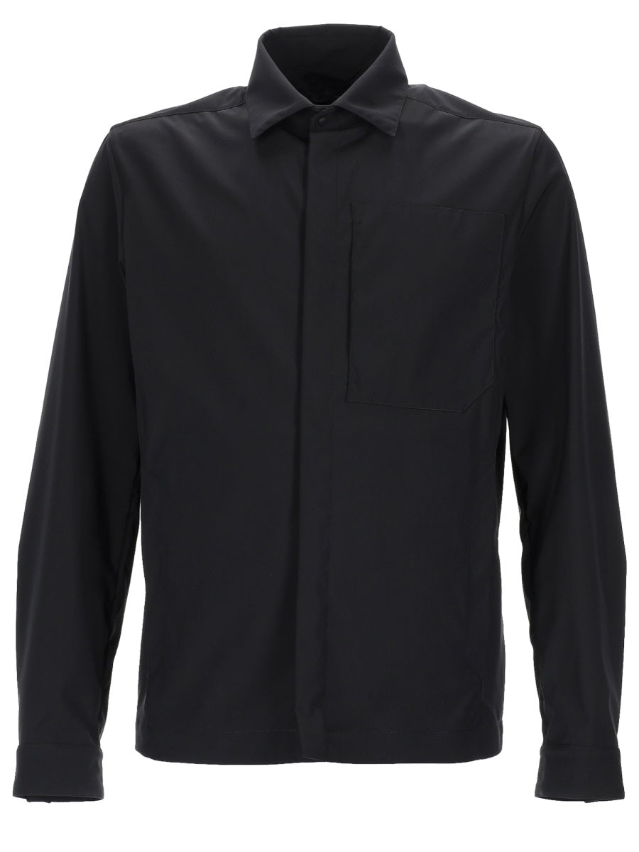 Herno Men Overshirt In Misto Lana HERNO