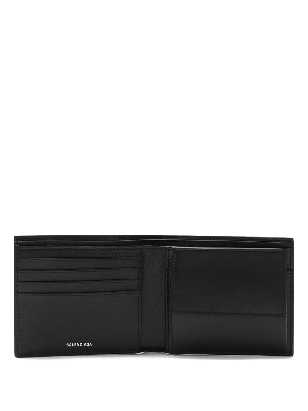 Balenciaga Men Hammered Leather Bi-Fold Wallet BALENCIAGA