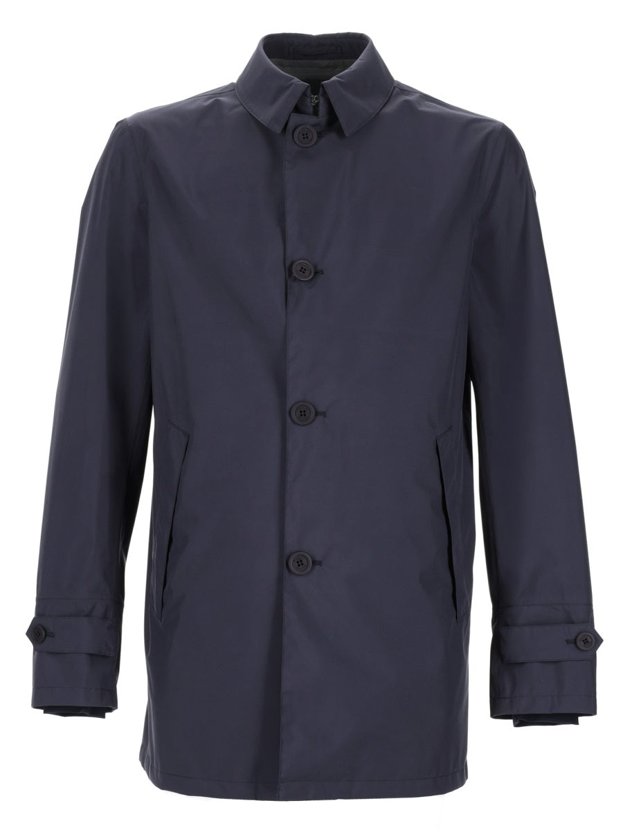 Herno Men Giacca Impermeabile Con Colletto HERNO