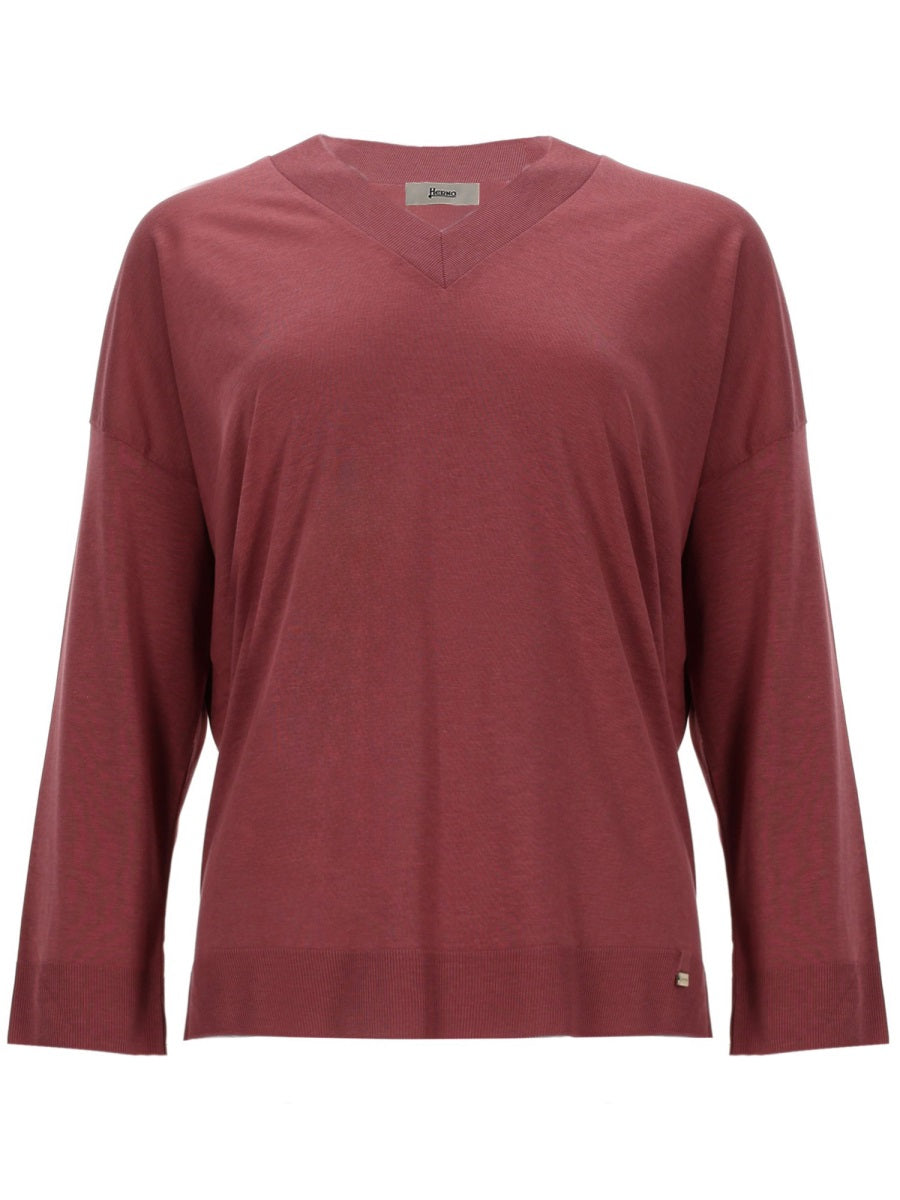 Herno Women Maglia In Glam Knit Effect HERNO