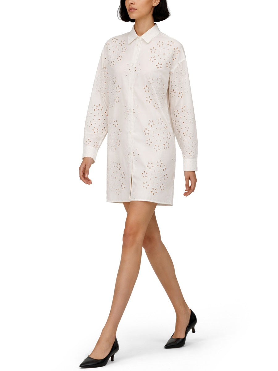 Herno Women Long Shirt With Perforated Pattern HERNO