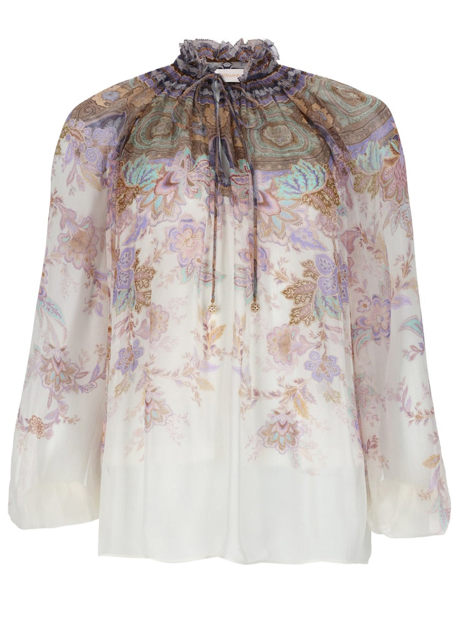 Zimmermann Women Blusa "Luna" Con Maniche A Sbuffo ZIMMERMANN