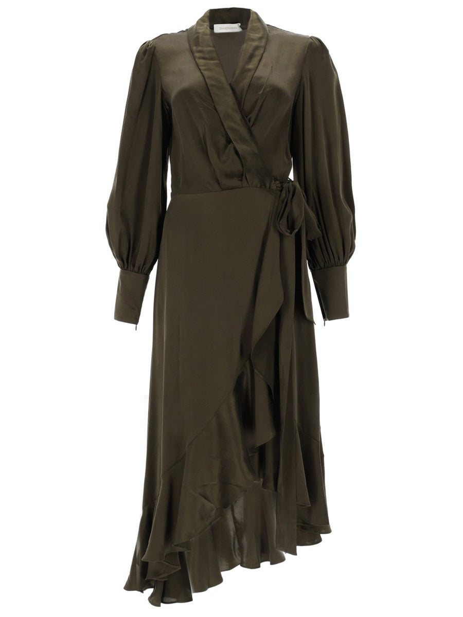Zimmermann Women Abito Midi In Seta ZIMMERMANN