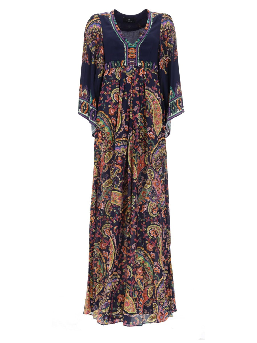 Etro Women Abito Lungo Con Stampa "Paisley" ETRO