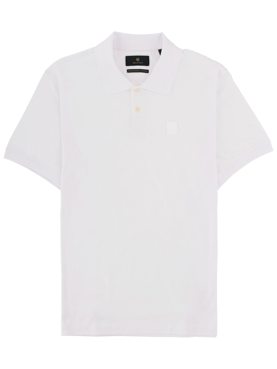Belstaff Men Polo "Steel" Con Patch Logo BELSTAFF