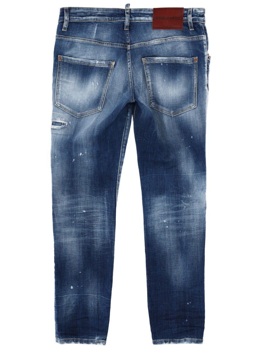 Dsquared Men Jeans "Skater" Effetto "Destroy"