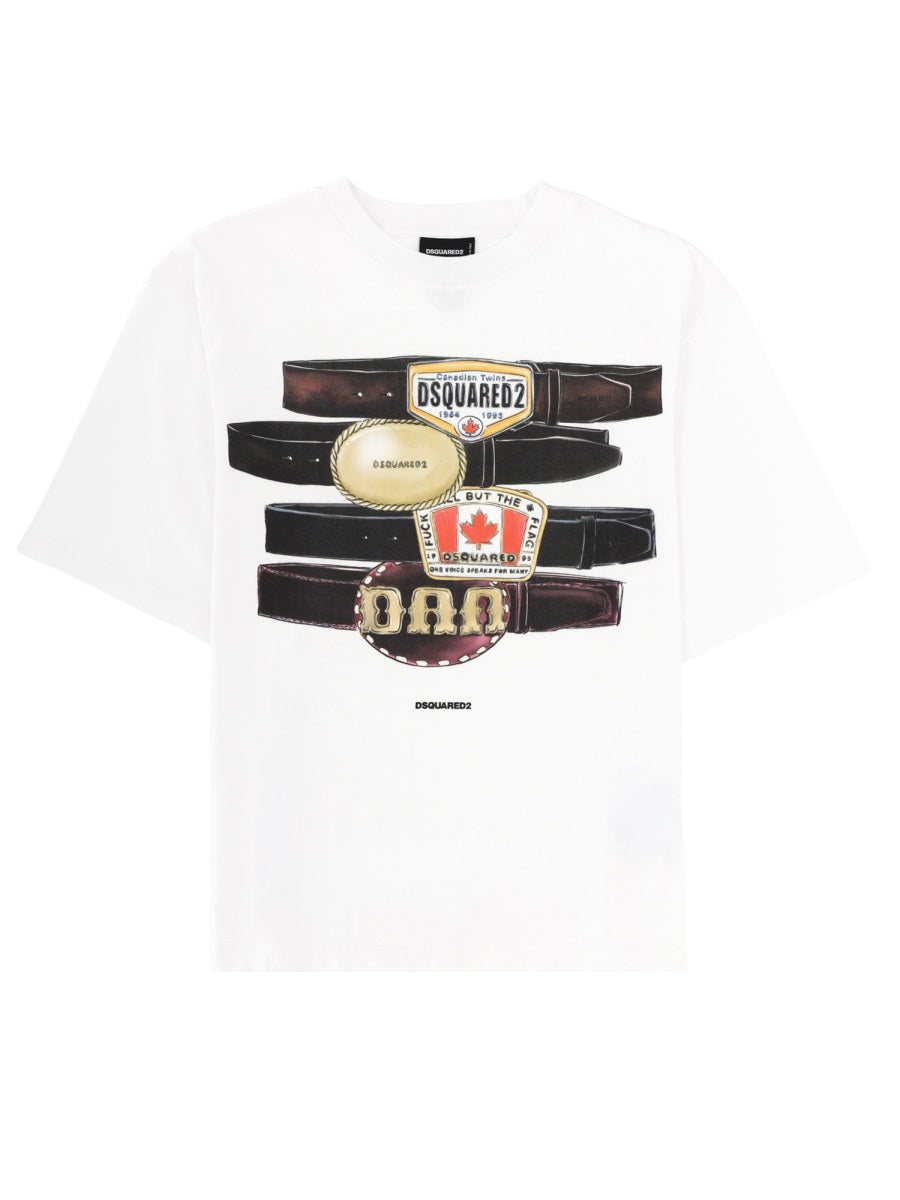Dsquared Men T-Shirt Con Stampa DSQUARED2