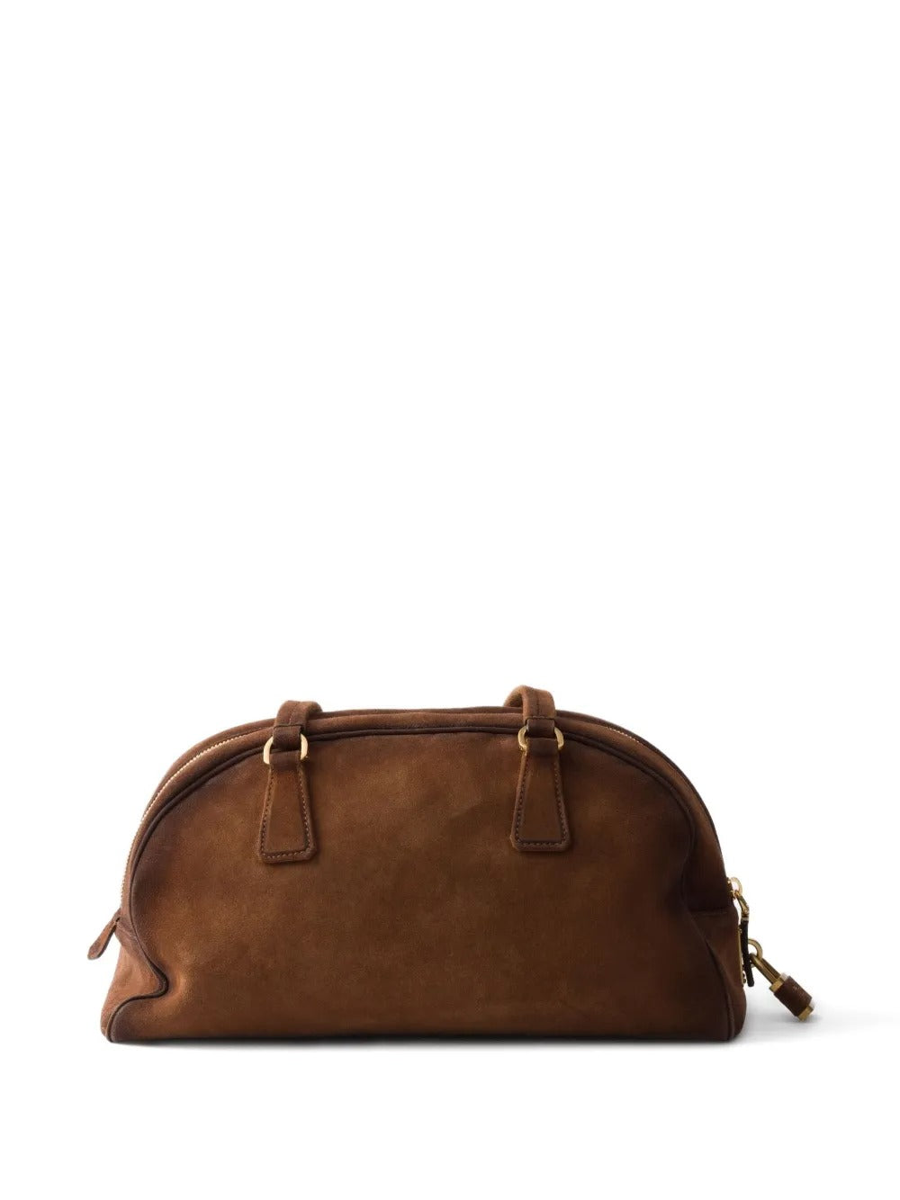 Prada Women Prada Bowling Medium Suede Bag PRADA