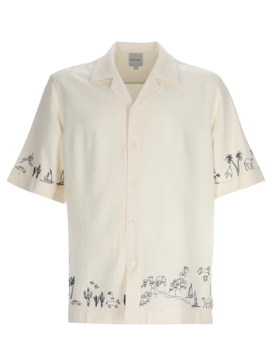 Paul Smith Men Camicia Con Ricami PAUL SMITH