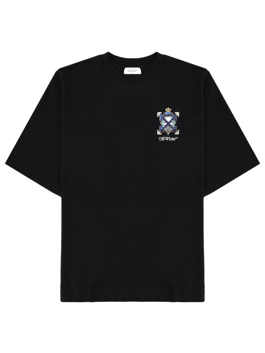 Off-White Men T-Shirt Con Logo OFF-WHITE