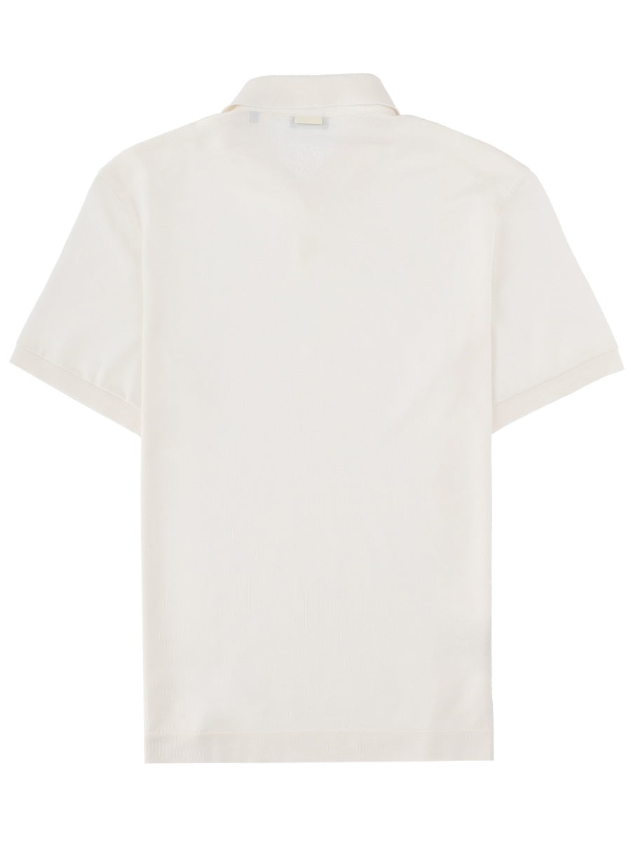 Zegna Men Polo In Cotone E Seta ZEGNA