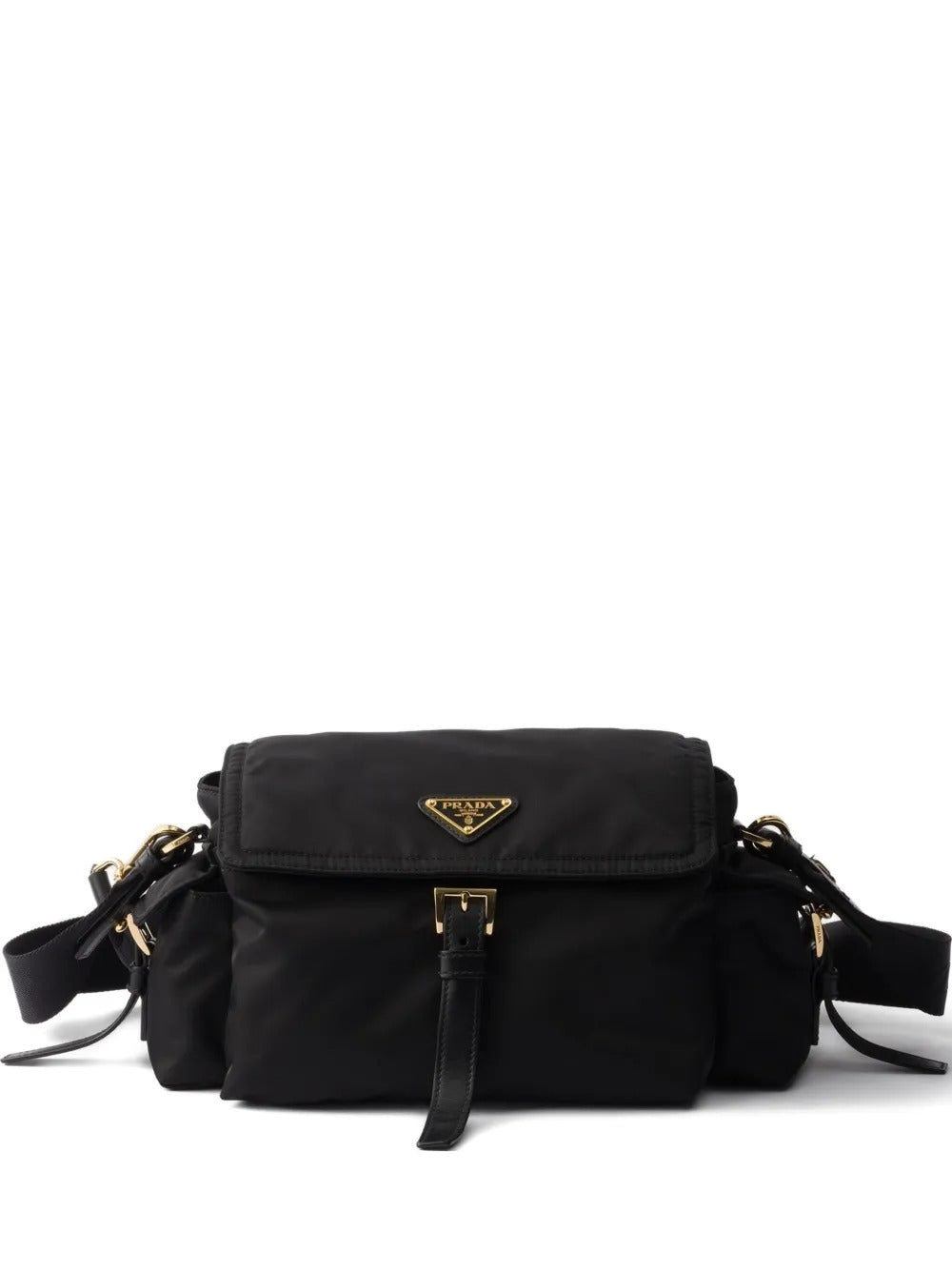 Prada Women Prada Explore Medium Re-Nylon Shoulder Bag With Flap PRADA