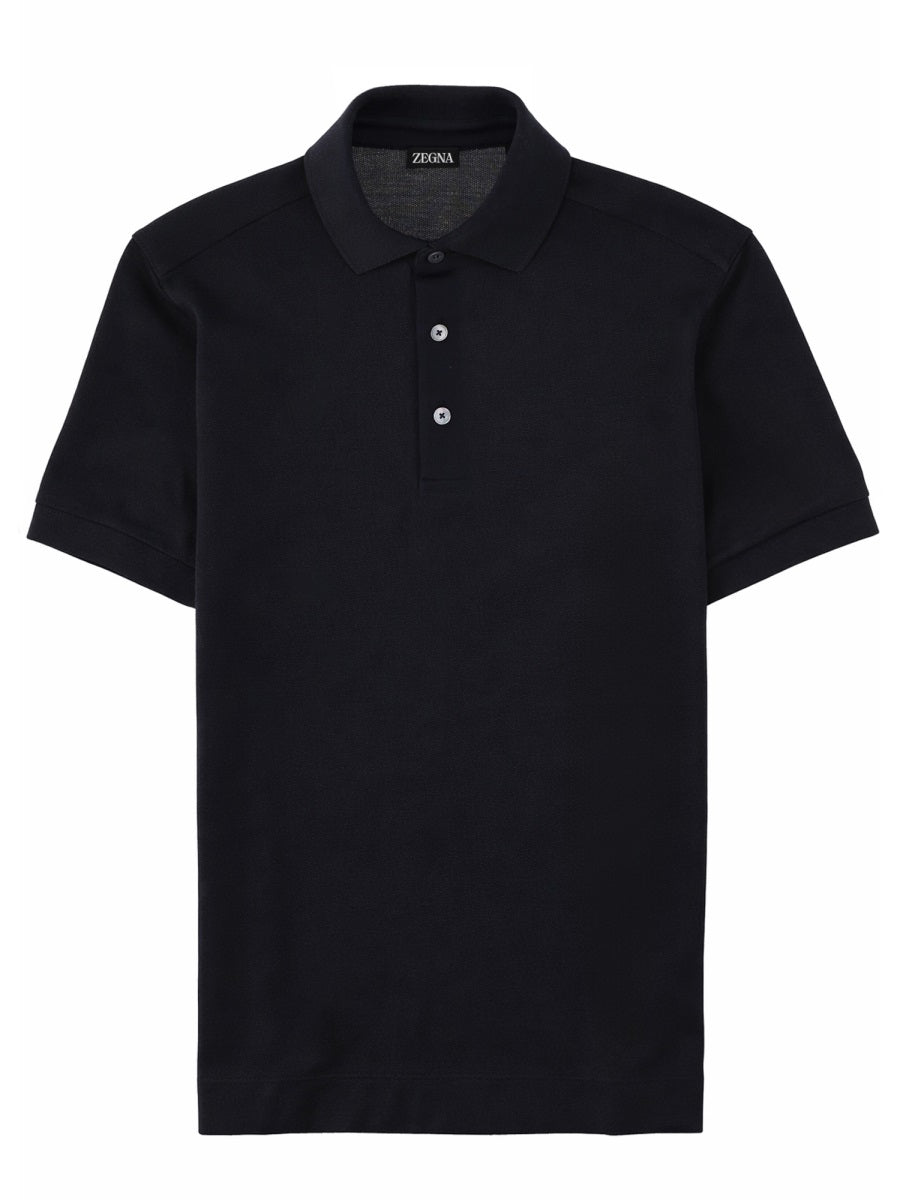Zegna Men Polo In Cotone E Seta ZEGNA