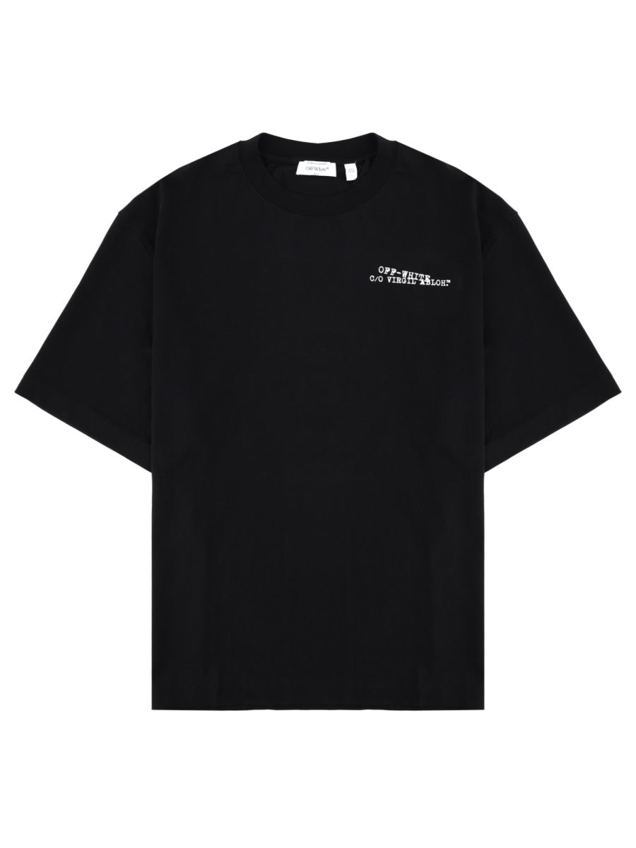 Off-White Men T-Shirt Con Logo OFF-WHITE