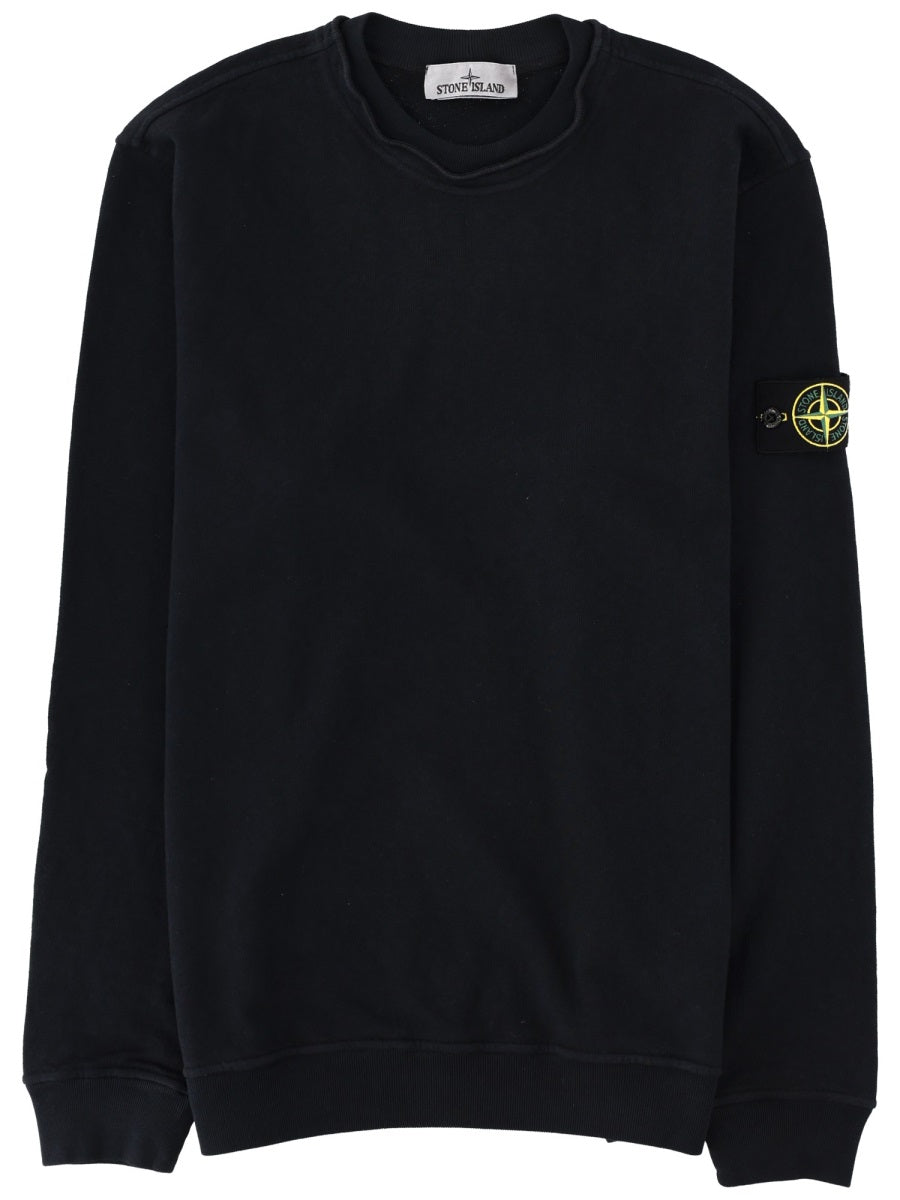 Stone Island Men Felpa Con Patch Logo STONE ISLAND