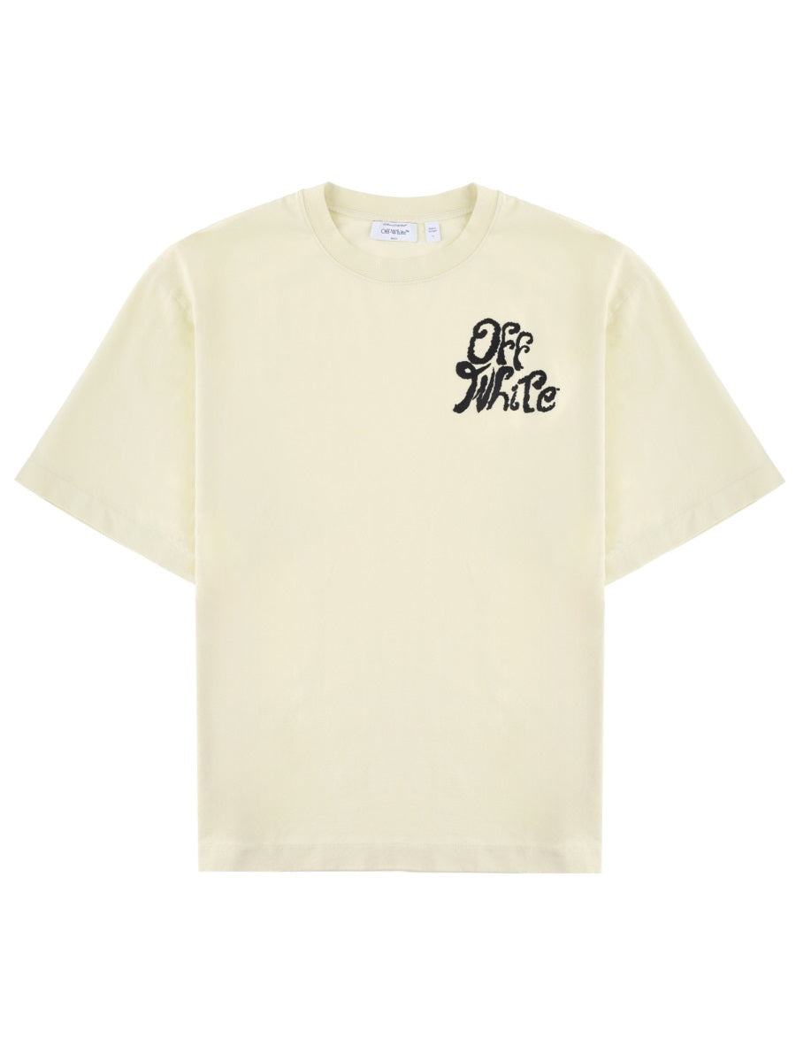 Off-White Men T-Shirt Con Logo OFF-WHITE