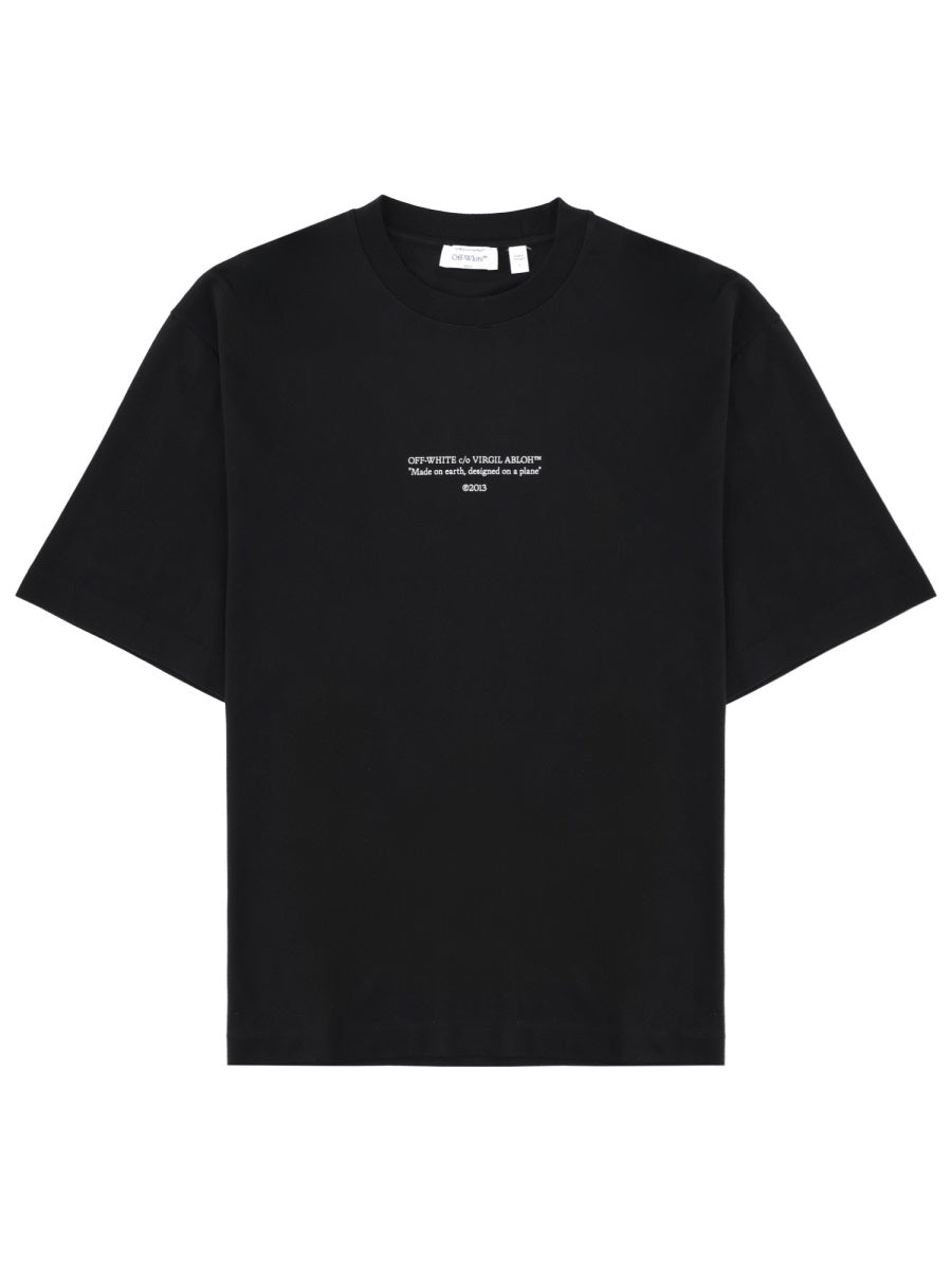 Off-White Men T-Shirt Con Logo OFF-WHITE