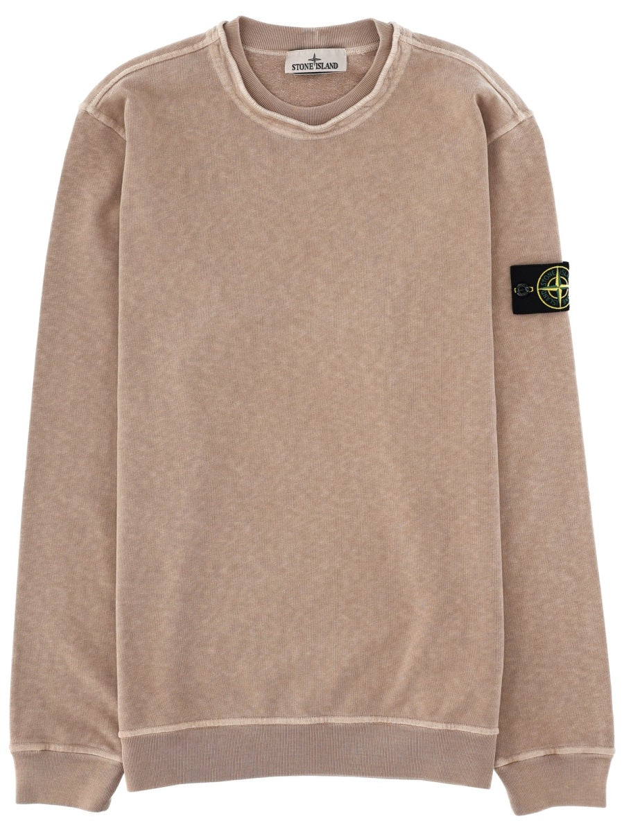Stone Island Men Felpa Con Patch Logo STONE ISLAND