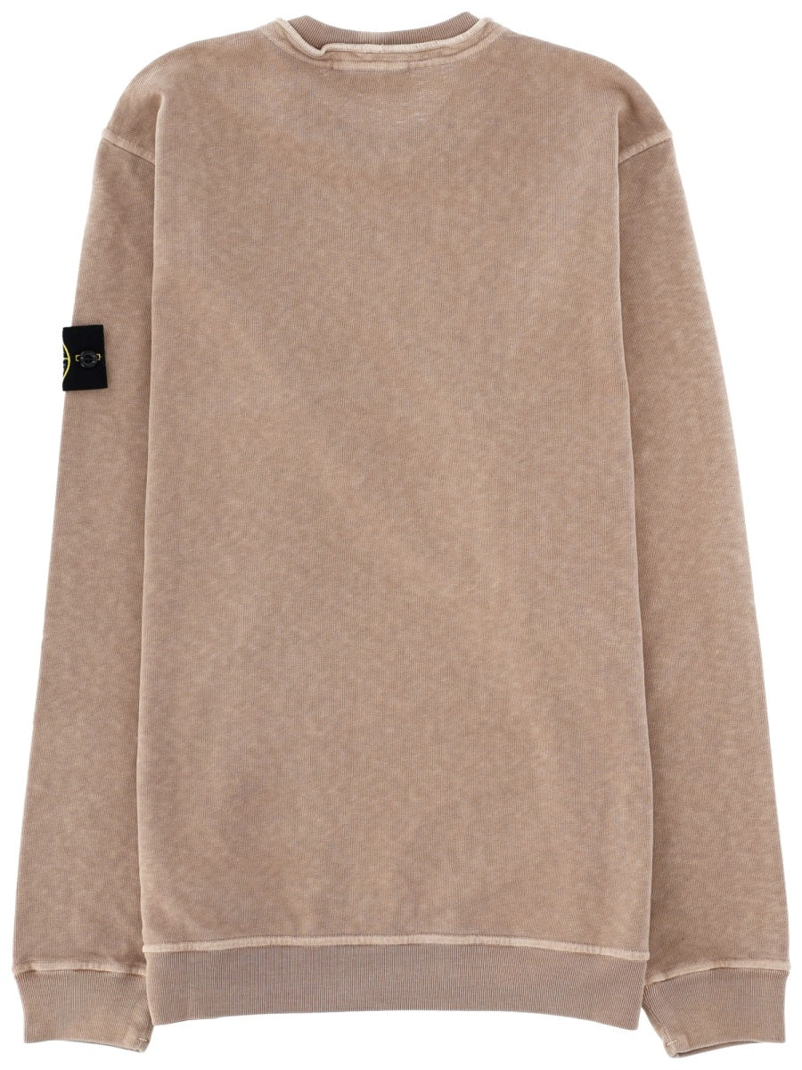Stone Island Men Felpa Con Patch Logo STONE ISLAND