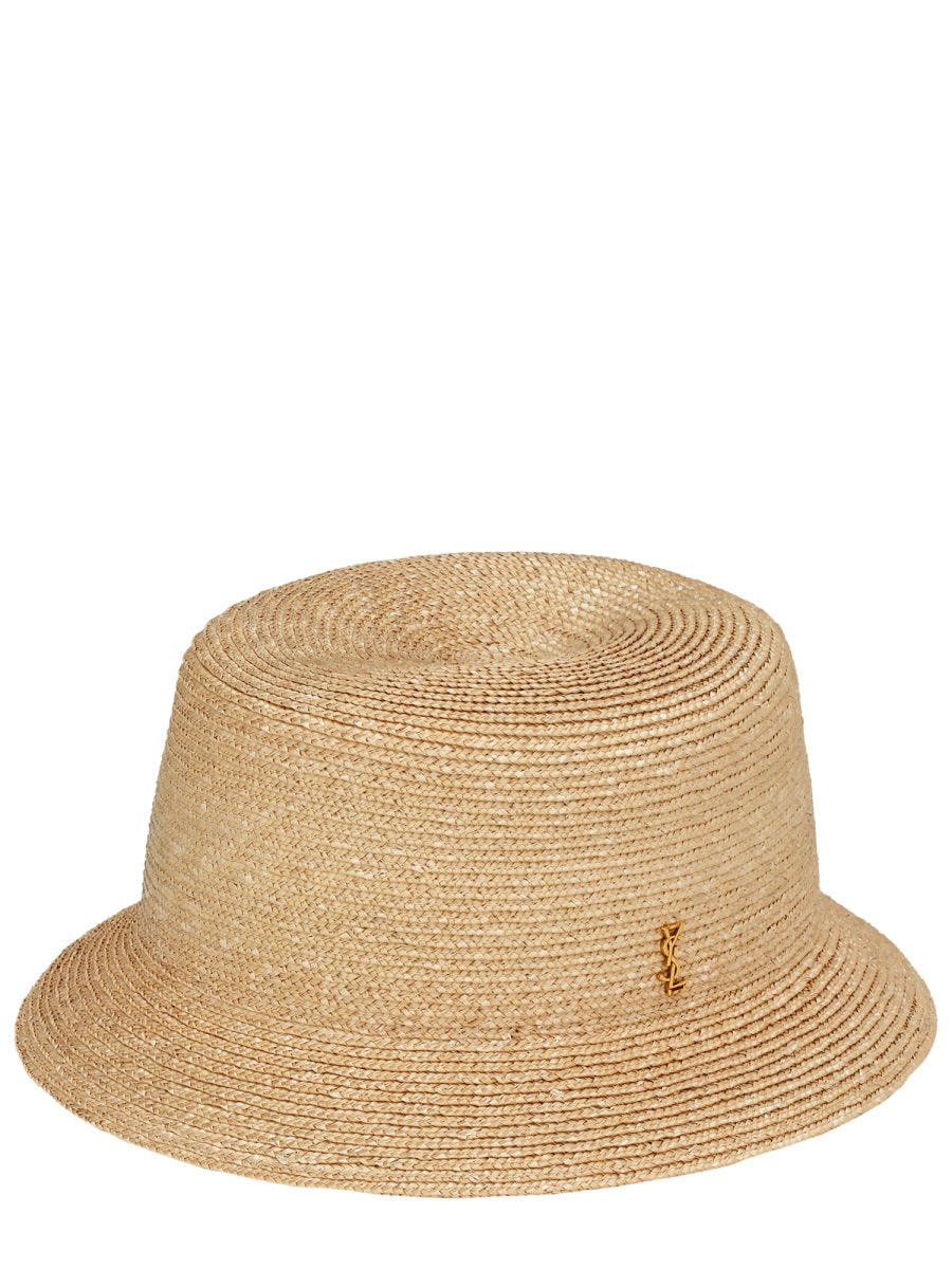 Saint Laurent Women Cappello Fedora In Paglia SAINT LAURENT
