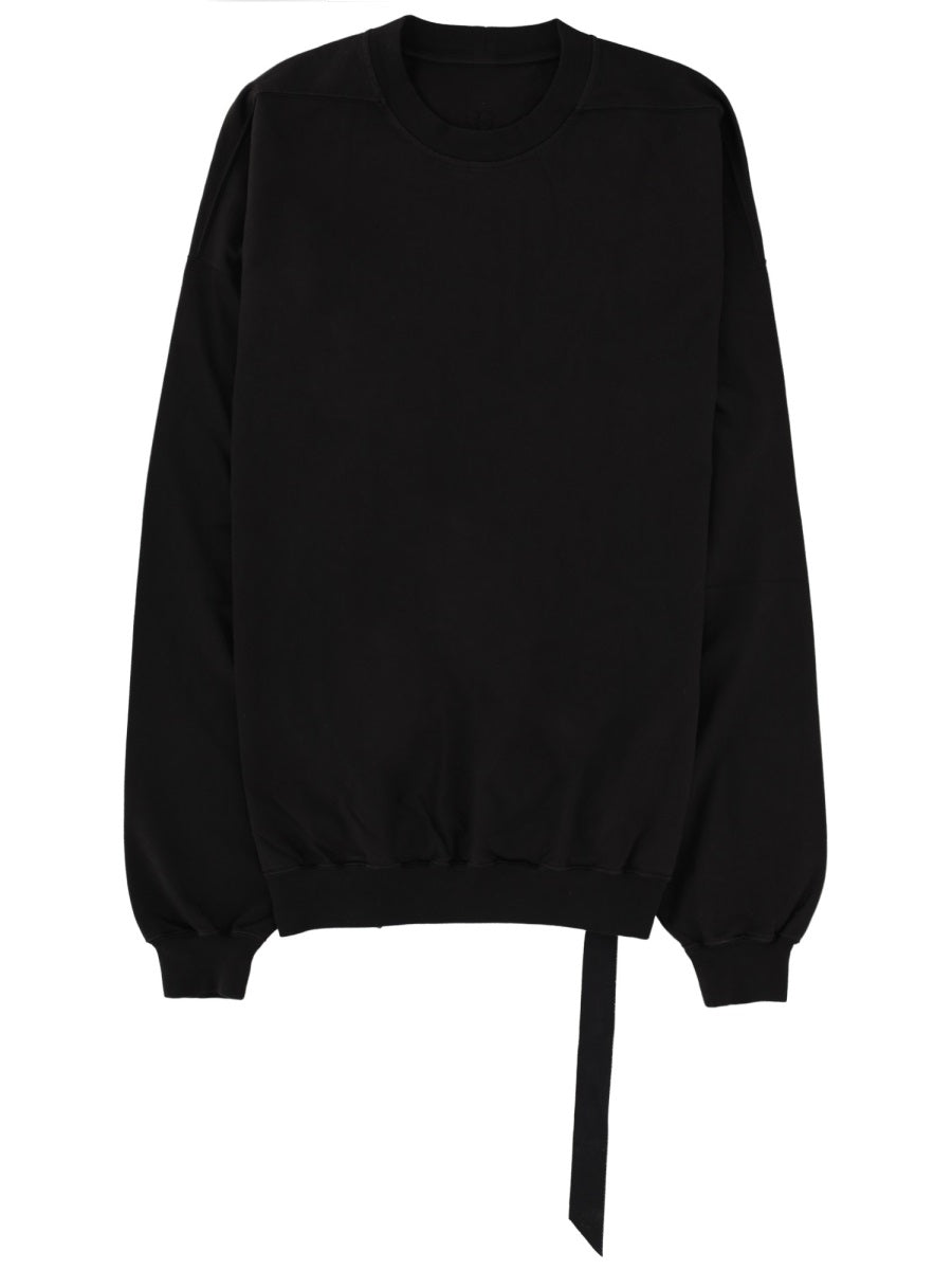 Rick Owens Drkshdw Men Felpa "Hun Crewneck" In Cotone RICK OWENS