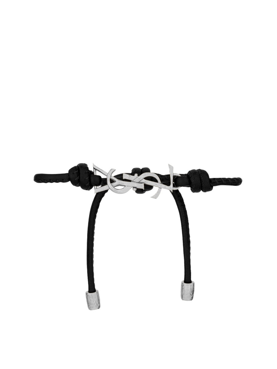 Saint Laurent Women Bracciale Cassandre In Pelle SAINT LAURENT