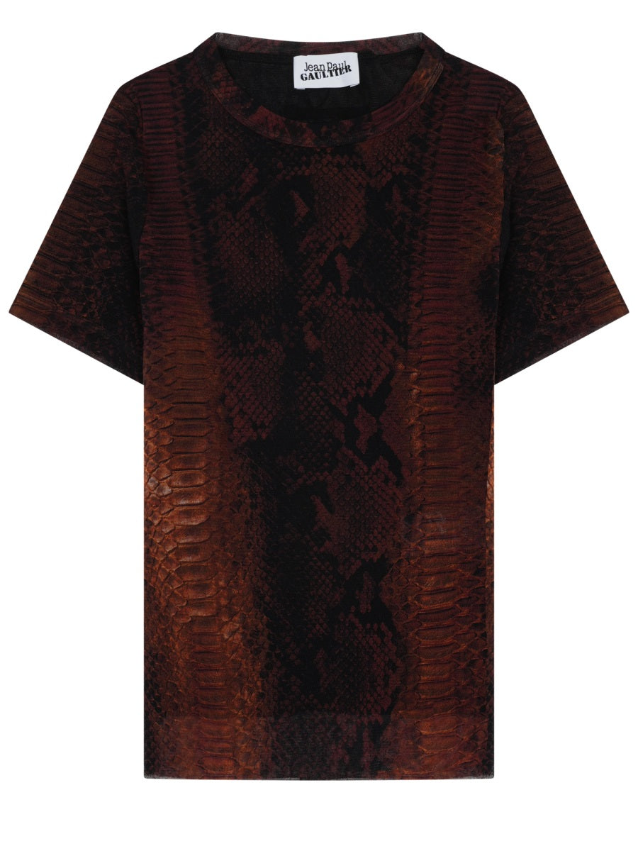 Jean Paul Gaultier Women T-Shirt Con Stampa "Python" JEAN PAUL GAULTIER