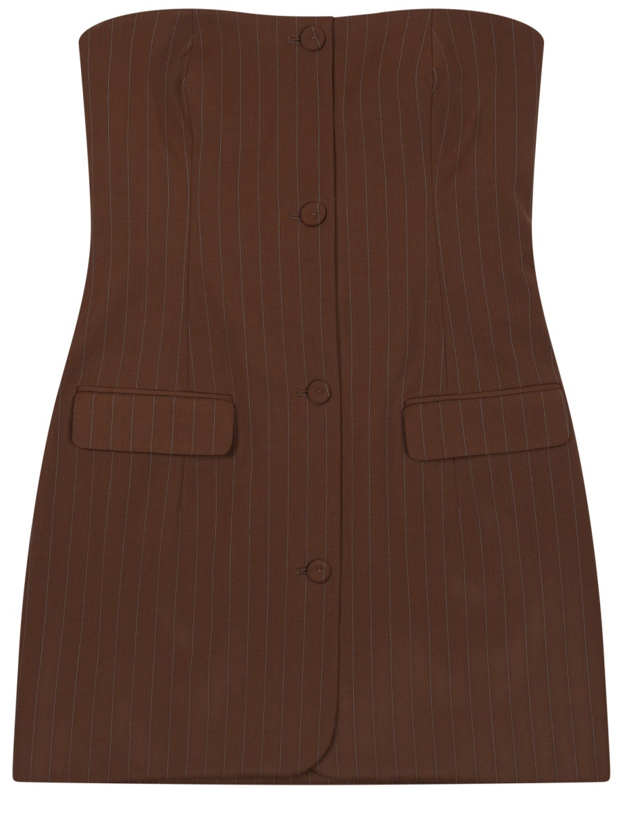 Jean Paul Gaultier Women Miniabito Sartoriale A Righe JEAN PAUL GAULTIER
