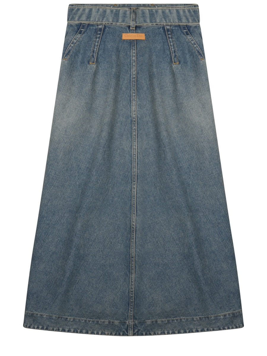 Dior Women Gonna Midi In Denim
