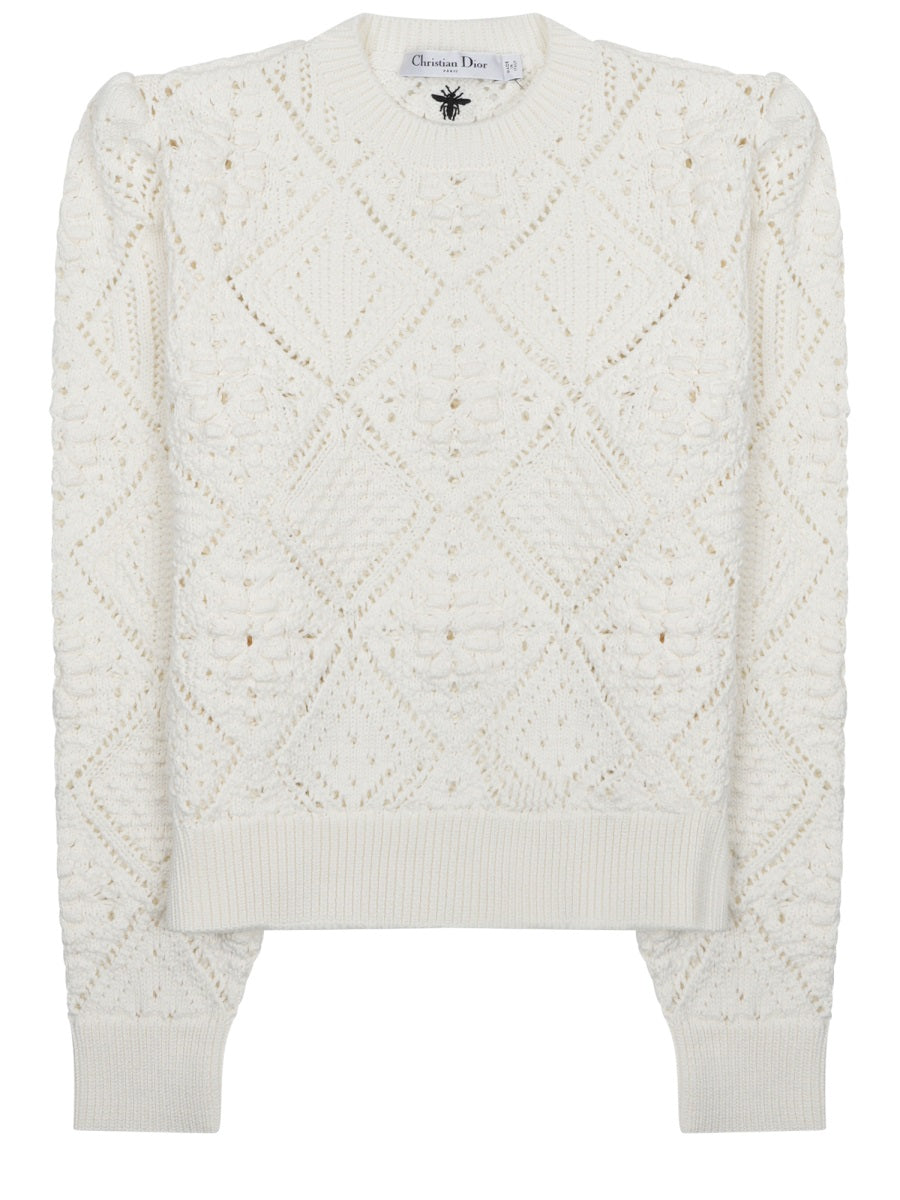 Dior Women Maglia Traforata In Cotone CHRISTIAN DIOR