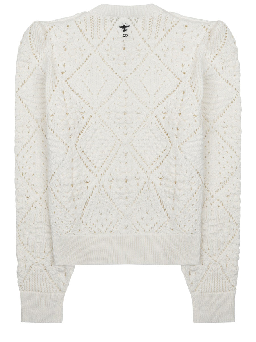 Dior Women Maglia Traforata In Cotone CHRISTIAN DIOR