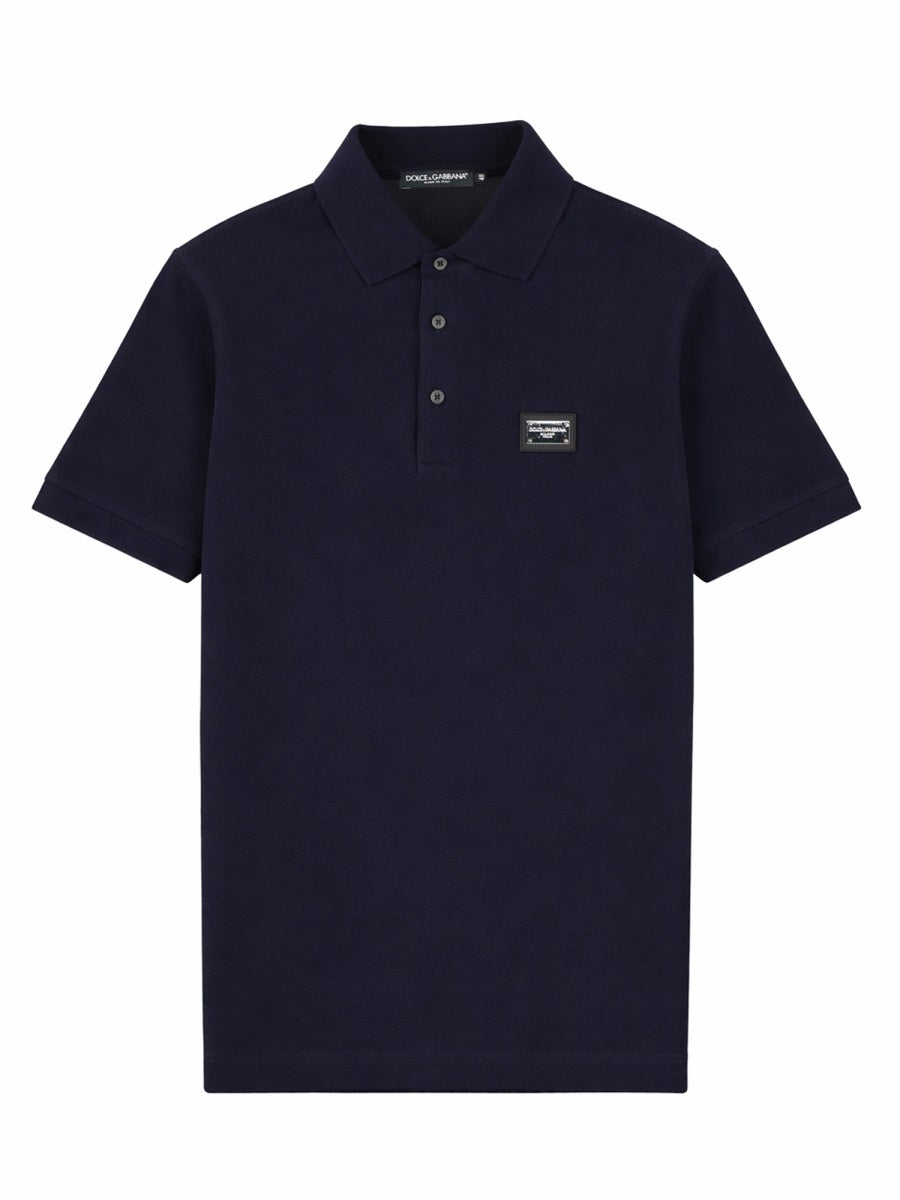 Dolce & Gabbana Men Polo Con Patch Logo DOLCE & GABBANA