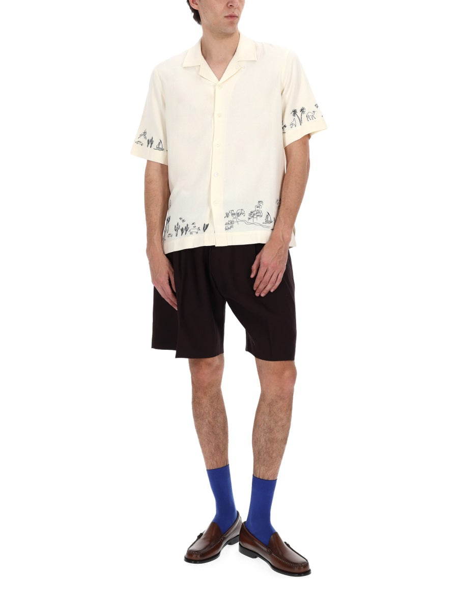 Paul Smith Men Camicia Con Ricami PAUL SMITH