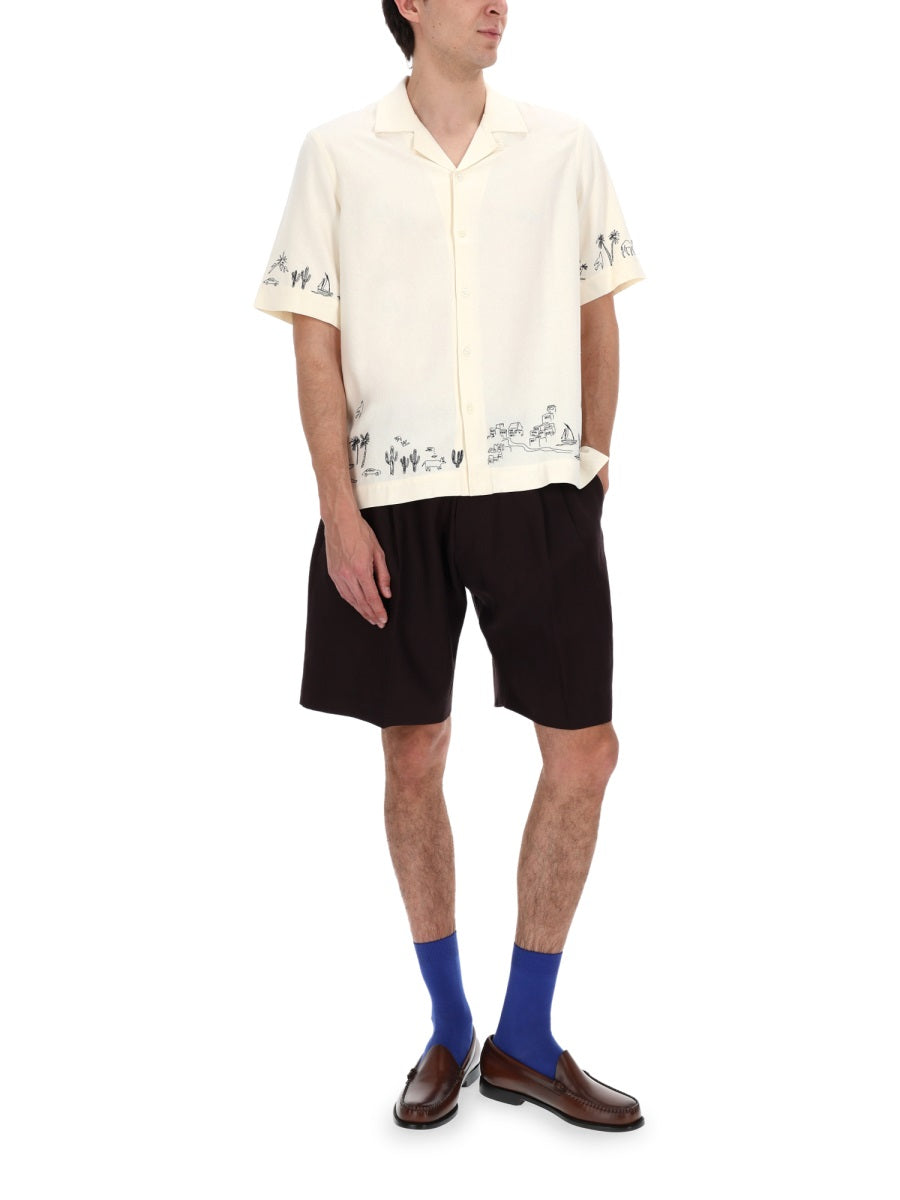 Paul Smith Men Shorts In Lino PAUL SMITH