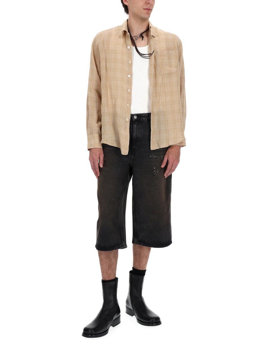 Our Legacy Men Camicia In Lino OUR LEGACY