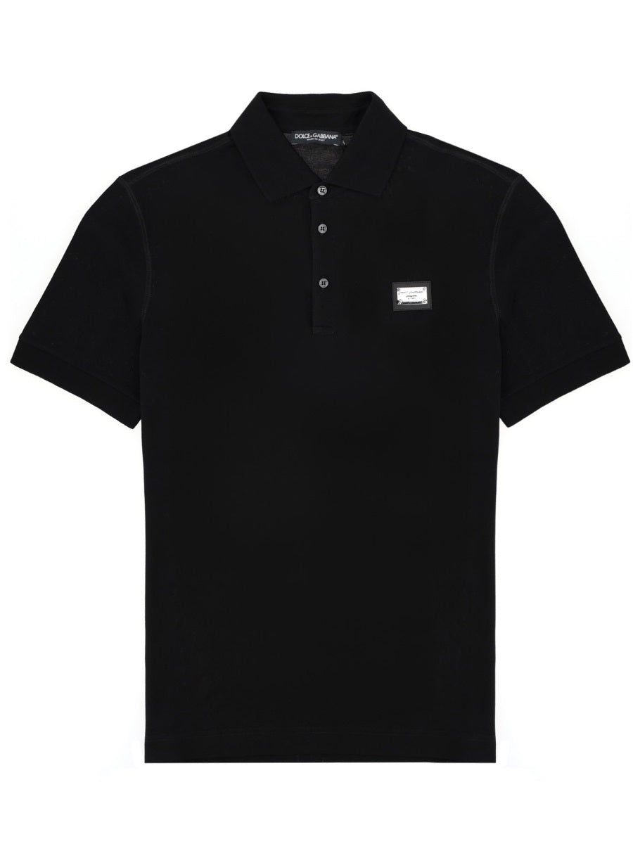 Dolce & Gabbana Men Polo Con Patch Logo DOLCE & GABBANA
